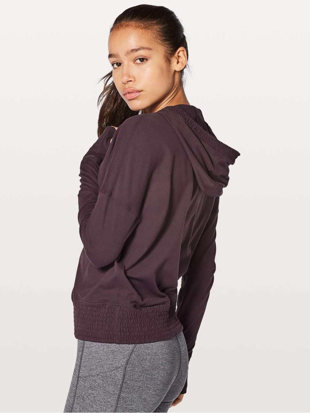 Lululemon Lead The Pack Hoodie
Black Cherry Size 4 Sweatshirt Athleisure Run. 11